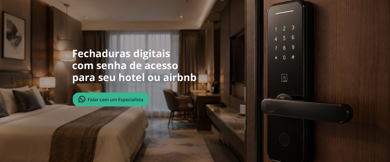 fechadura digital para hotel ou airbnb